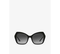 Dolce & Gabbana Womens Black Dg4399 Butterfly-frame Acetate Sunglasses 5.6cm