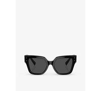 Dolce & Gabbana Womens Black Dg4471 Square-frame Acetate Sunglasses