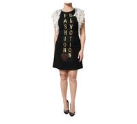 Dolce & Gabbana Women's Black Fashion Devotion Embellish Mini Dress | Size: 14 Dolce & Gabbana Black 14