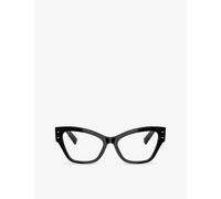 Dolce & Gabbana Womens Dolce & Gabbana Dg3404 Irregular-Frame Optical Glasses Black