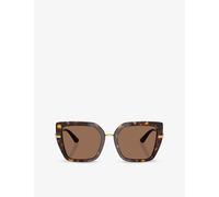 Dolce & Gabbana Womens Dolce & Gabbana Dg4474 Cat-Eye Tortoiseshell Acetate Sunglasses Brown