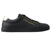 Dolce & Gabbana Womens Lowtop Sneakers - Black Leather - Size 35.5 EU/IT
