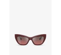 Dolce & Gabbana Womens Red Dg4417 Cat-eye Acetate Sunglasses 1.7cm