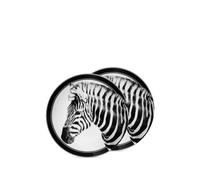 Dolce & Gabbana zebra-print dessert plates (set of two) - White One Size