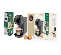 Dolce Gusto by De'Longhi Genio S EDG226.A, Capsule Coffee Machine, Pod Coffee Maker with Compact Design, Removable Water Tank 0.8L, Bundle Pack with 24 Capsules Starbucks Flavours Coffee, Anthracite