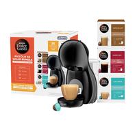 DOLCE GUSTO by NESCAF Piccolo XS EDG210.BGY Coffee Machine Value Bundle - Black Grey, Black,Silver/Grey