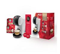 Dolce Gusto De'Longhi EDG226.W Genio S Pod Coffee Machine, Toffee Nut Latte Bundle, 0.8L removable water tank, White