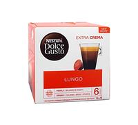 Nescafe Dolce Gusto Lungo Coffee 16 Capsules (Pack 3) - 12562075