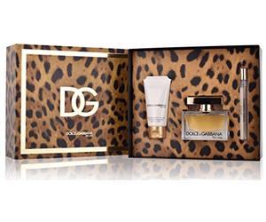 DOLCE THE ONE SET: EDP SPRAY 75ML + BODY LOTION 50ML + TRAVEL SPRAY 10ML