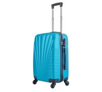 Dolce Vari Cabin Suitcase with 4 Wheels - Lightweight Travel Luggage, Perfect Size 36x45cm, Durable Hand Luggage with Dual Zips & TSA Lock, 36L Capacity, Ideal for All Trips (Turquoise)