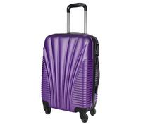 Dolce Vari Cabin Suitcase with 4 Wheels - Lightweight Travel Luggage, Perfect Size 36x45cm, Durable Hand Luggage with Dual Zips & TSA Lock, 36L Capacity, Ideal for All Trips (Purple)