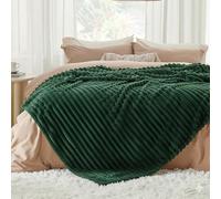 Dolce Vari Fleece Throw Blanket for Sofa or Bed, Chunky Rib Popcorn Waffle Design, Soft Warm Cosy Blanket Throw