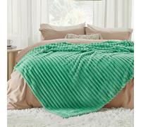 Dolce Vari Fleece Throw Blanket for Sofa or Bed, Chunky Rib Popcorn Waffle Design, Soft Warm Cosy Blanket Throw