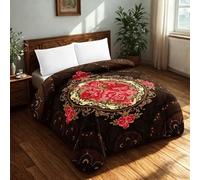 Dolce Vari Korean 7KG Heavy Blanket - 2-Ply King Size Blanket Ultra Super Soft Warm & Cozy Winter Comfort (Brown, King (220 x 240))