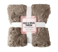 Dolce Vari Premium Hug & Snug Sherpa Fleece Throw Blankets Soft Warm & Cozy Blankets Fluffy Double Bed Throw Blanket (Mink, Double)