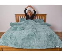 Dolce Vari Snuggle Scape Fleece Bedding Set Super Soft, Warm & Cosy Duvet Cover Premium Fleece Duvet Set for the Ultimate Sleeping Experience (Teal, King)