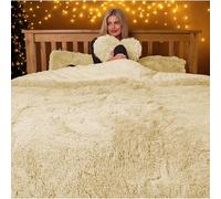 Dolce Vari Snuggle Scape Fleece Bedding Set Super Soft, Warm & Cosy Duvet Cover Premium Fleece Duvet Set for the Ultimate Sleeping Experience (Cream, King)