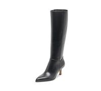 Dolce Vita Women's Aldy Wide Calf Mid Boot, Black, 6.5