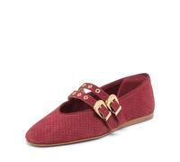 Dolce Vita Women's Baylee Grommet Ballet Flat, Oxblood, 8 UK
