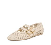 Dolce Vita Women's Baylee Woven Ballet Flat, Creme, 7.5