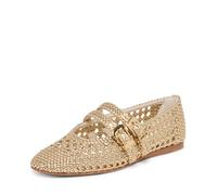 Dolce Vita Women's Baylee Woven Ballet Flat, Gold, 10.5