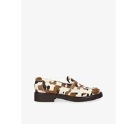 Dolce Vita Womens Dolce Vita Tiggy Printed Leather Loafers Dk.Brn Com Eur 37 / 4 UK Women