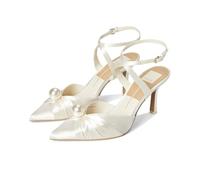 Dolce Vita Women's KAYSEY Pointed toe HEELS, VANILLA SATIN, 10