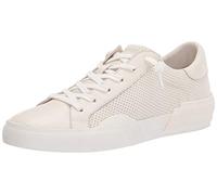Dolce Vita Women's Notice Sneaker, White Perforated Leather, 13