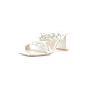 Dolce Vita Women's Paily Heeled Sandal, Light Gold Metallic Stella Suede, 5 UK