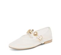 Dolce Vita Women's Relan Mesh Flats, White, 10.5