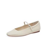 Dolce Vita Women's Reyes Ballet Flat, Ivory Leather, 8 UK