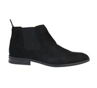 Dolcetto Men's Slip On Suede Leather Lined Chelsea Boots - Black - UK 12