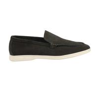TruClothing Men's Loafers Suede Slip On Boat Shoes Casual Classic Comfort Fit - Black 9 UK