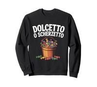 Dolcetto o Scherzetto Candy Bucket Halloween Design Sweatshirt