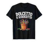 Dolcetto o Scherzetto Candy Bucket Halloween Design T-Shirt