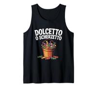 Dolcetto o Scherzetto Candy Bucket Halloween Design Tank Top
