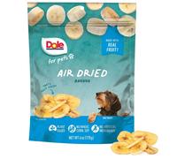 Dole for Pets Air Dried Banana Dog Treats, 6oz |Made with Real Banana, Single Ingredient, Limited Ingredient Dog Treats, No Wheat, Corn, Soy, Artificial Flavors, Colors, or Preservatives