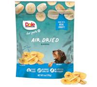 Dole for Pets Air Dried Banana Dog Treats, 6oz |Made with Real Banana, Single Ingredient, Limited Ingredient Dog Treats, No Wheat, Corn, Soy, Artificial Flavors, Colors, or Preservatives