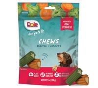 Dole for Pets Freshly Fetched Dog Chews, Assorted Broccoli & Carrot Flavor Dog Treats, 7oz | Flavored with Real Veggies, No Wheat, Corn, Soy, Artificial Flavors, Colors, or Preservatives