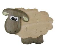 Dolfi | Sheep, Dolfi Wooden Magnet | Hand-Painted Wood in Val Gardena | Religious Article