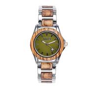 Dolfi Unisex Watch in Olive Wood and Steel 10 cm | Natural Wood in Val Gardena | Figurine Nativity Scene