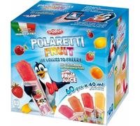 Dolfin Polaretti Fruit Ice Lollies, 80-Pack, 40ml Each - Natural, No Artificial Colours or Preservatives (Polaretti Fruit 80 Pack)