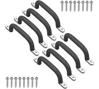 Dolibest 8 Pack Climbing Handles, 18cm Non-Slip Solid Playground Hand Grips Metal Climbing Frame Grab for Swing Set/Playset/Playhouse/Play Park/Indoor Outdoor Monkey Bars/Treehouse/Bunk Bed