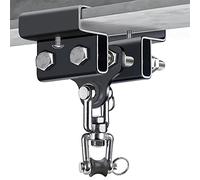 Dolibest 9.4-17cm Beam Hanger Heavy Hanging Hardware Clamp Mounting Bracket Set Swivel Hook for Indoor Outdoor Boxing Muay Thai Training Punching Bags, up to 900lbs