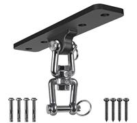 Dolibest Heavy Bag Hanger,Wall Ceiling Mount Hook 360° Rotation Wood Beam Holder Body Weight Strength Training Systems, Aerial Yoga Swing & Hammock, Resistance Band for Wooden Sets(600 LB Capacity)