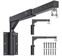 Dolibest Punch Bag Wall Bracket, Boxing Bag Stand Frame Folding Speed Bag Hanger 360 Swivel Hook with Adjustable 44-64cm Length & 33-45cm Height for Boxing Exercise,up to 250-500lbs