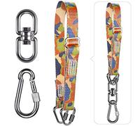 Dolibest Punching Bag Strap, Boxing Bag Beam Hanger 55-100cm Adjustable Hanging Hook Rope 360 Swivel Supspension Kit with Carabiner for Heavy Bag Sandbag Muay Thai Training Exercises, Camouflage