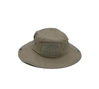 DoLife Attached Bucket Hat | Boonie Hat | Hook and Loop Patch Hat |One Size Tan, Tan, One size