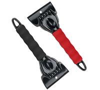DOLILO 2PCS Car Ice Scraper, Ice Scraper for Car Windscreen, The Foam Grip is Comfortable and Does Not Hurt Your Hands or the Car Paint, Sturdy and Durable, Suitable for Car Windshields and Windows