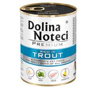 Dolina Noteci Premium Complete Wet Dog Food for Adult Dogs, Trout, 400g Can, Pack of 6